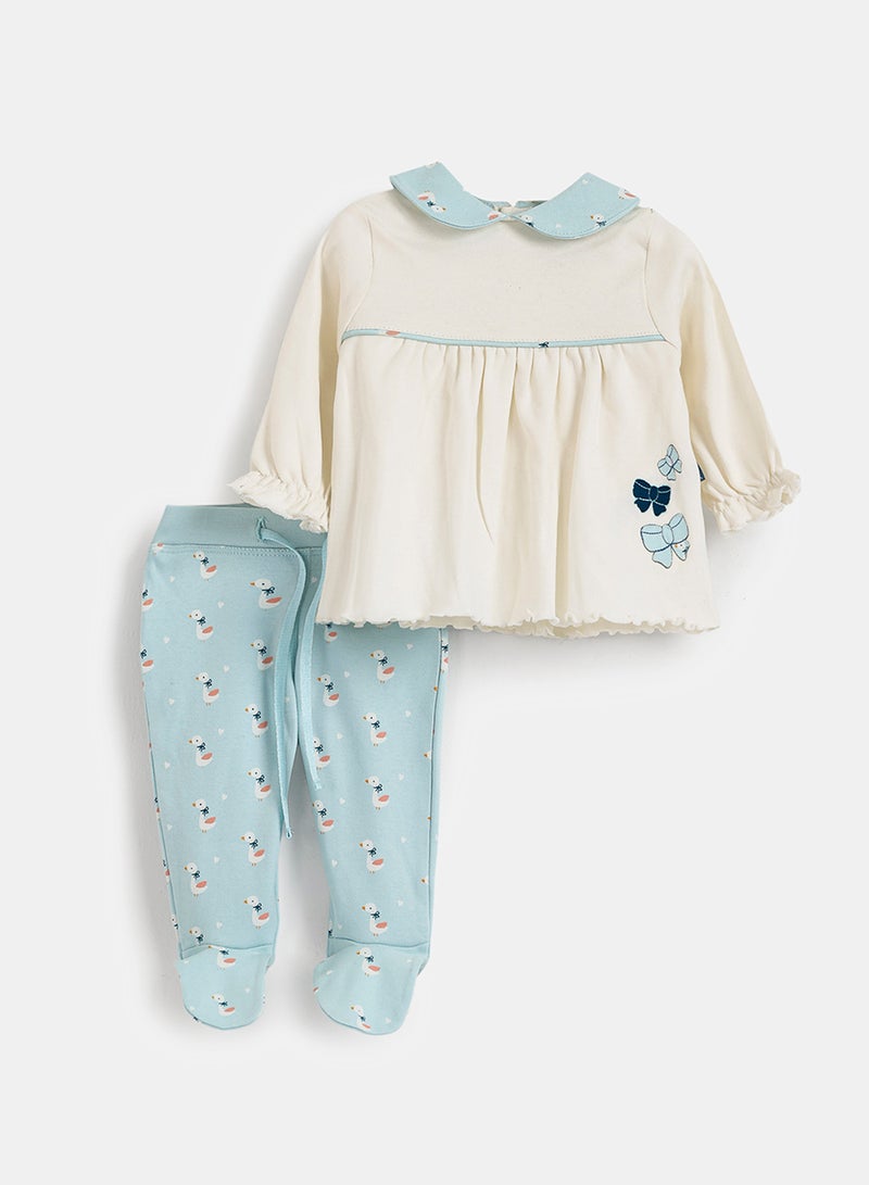 Junior Baby Girls Pyjama Set - Image 1